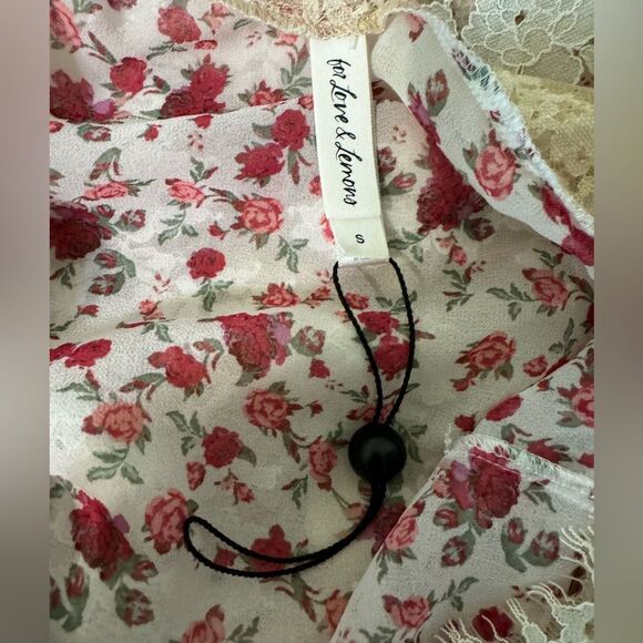 NWOT For Love & Lemons Floral Melrose Robe - Picture 11 of 12